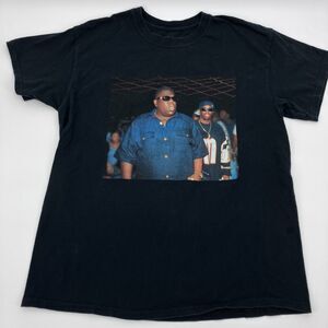 Notorious B.I.G. Biggie Smalls, Puff Daddy Photo Graphic T-Shirt sz L Rapper Tee